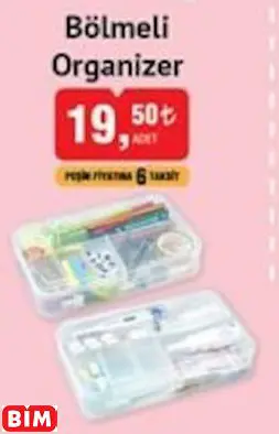 BÖLMELİ ORGANİZER